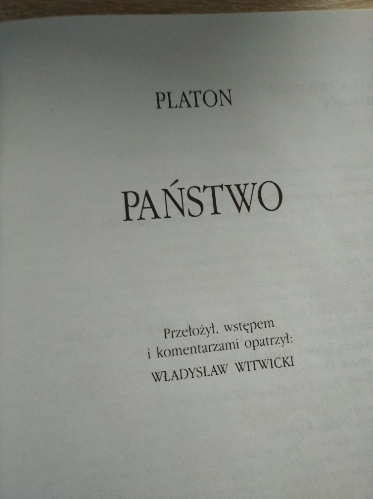 Książka Platon- Państwo