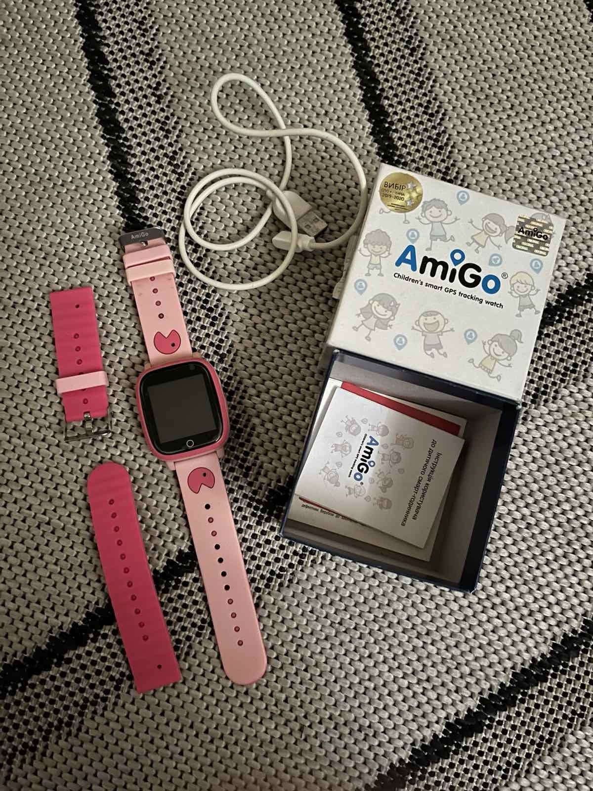 Дитячій смарт годинник AMIGO GO001 iP 67 Pink
