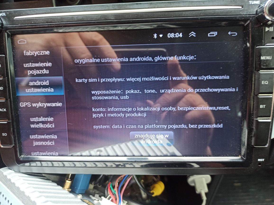 Radio 2 Din VW SD Android Nawigacji Bluetooth