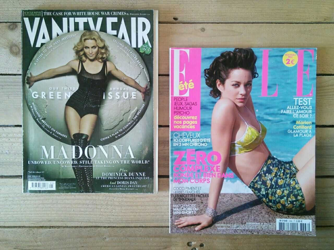 журналы Vanity Fair USA-UK (Кейт Мосс), журнал Мадонна