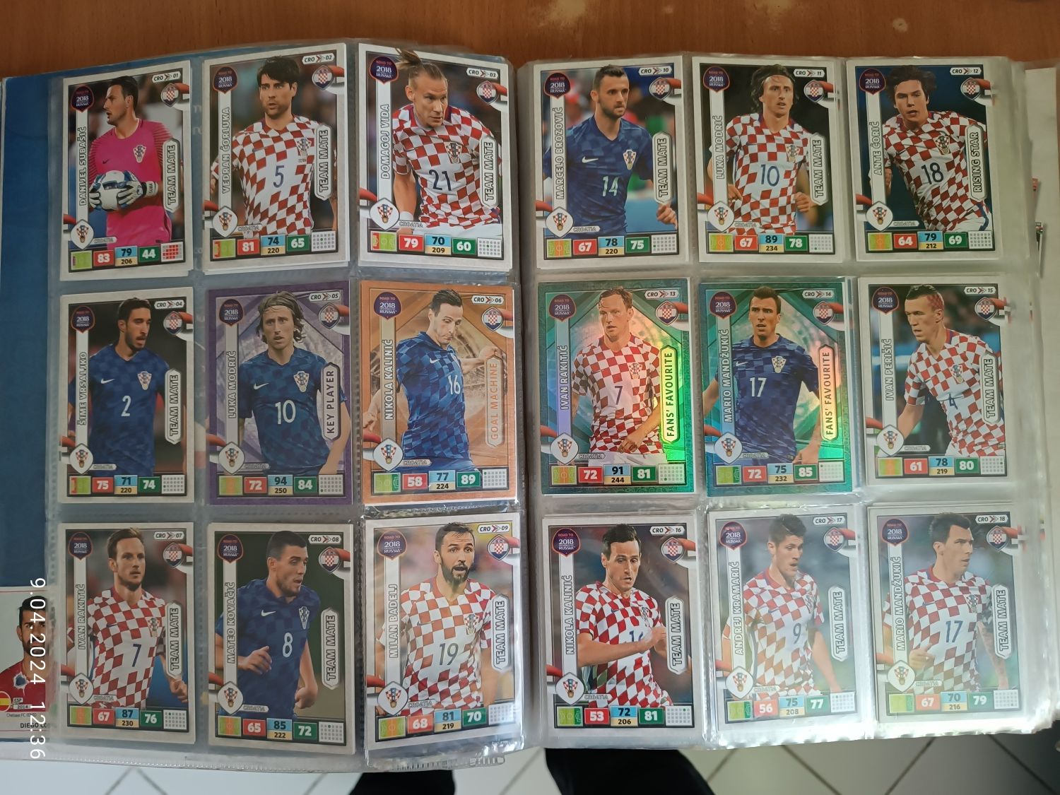 Karty piłkarske  Road to world cup Russia 2018 Prezent wybór