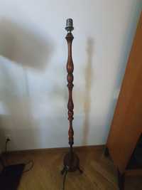 Lampa stojąca toczona 140 cm prl vintage
