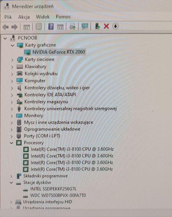 Komputer i3 8100 RTX2060