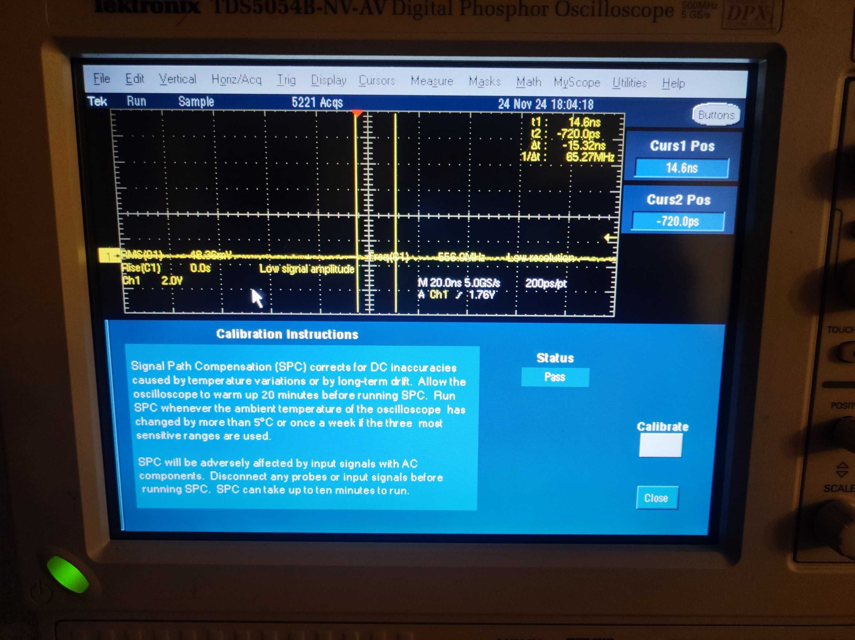 Oscyloskop Tektronix 500 MHz 5GS/s TDS5054B