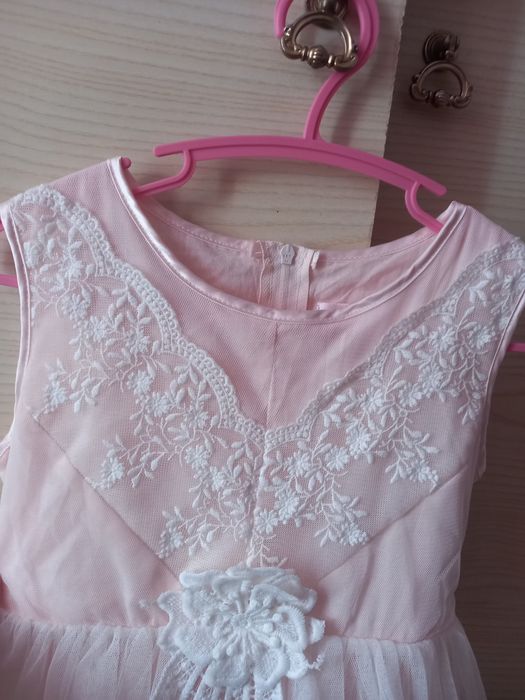 сукня плаття  на свято ніжно рожеве фатін 110 116