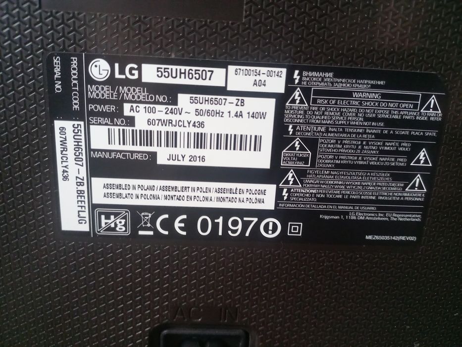 LG 55UH6507 telewizor