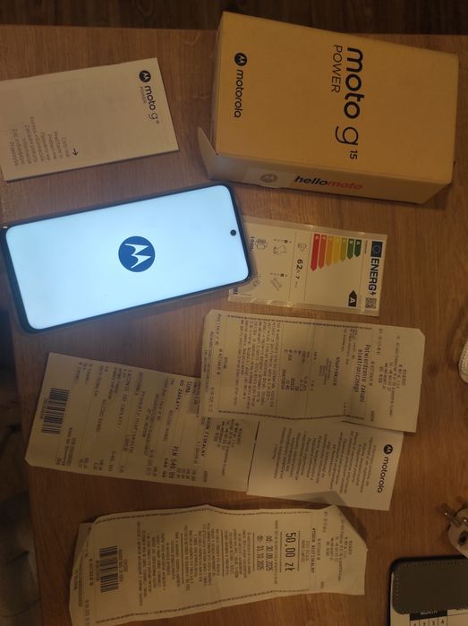 Motorola G15 8+256 GB 6000mAh Power Nowa - jedno włączenie