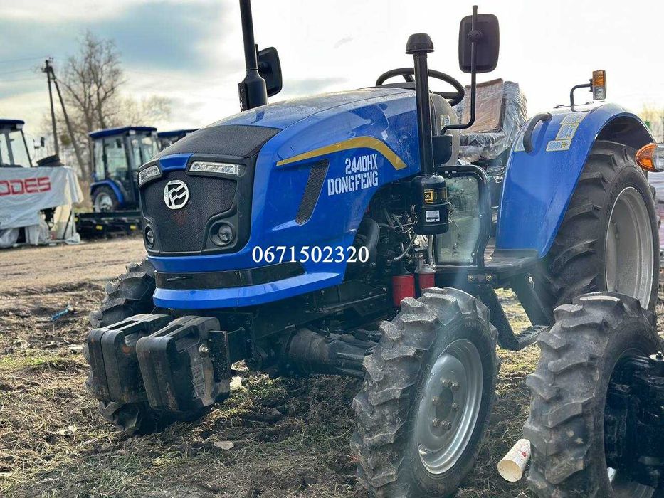 Трактор Dongfeng DF 244 DHX Шини: 6.5-16/11.2-24 Передній міст ведучий