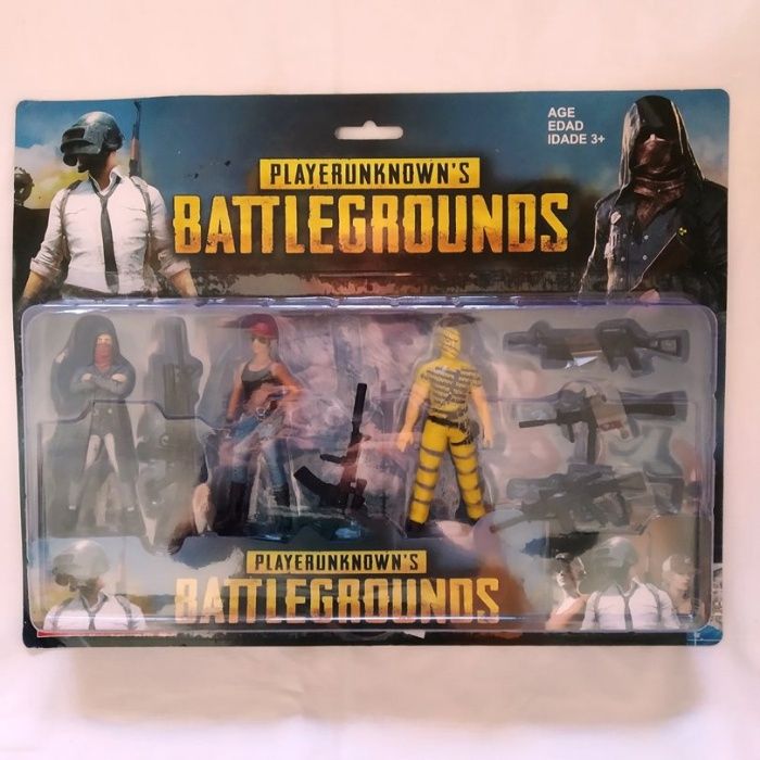 3 Bonecos PUBG Battlegrounds Playerunknows's Novos em caixa