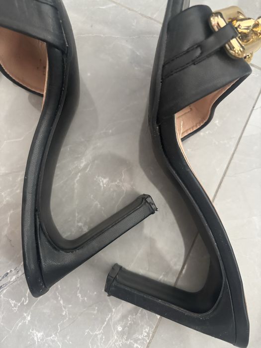 Шльпанці жіночі на каблуці, мюлі