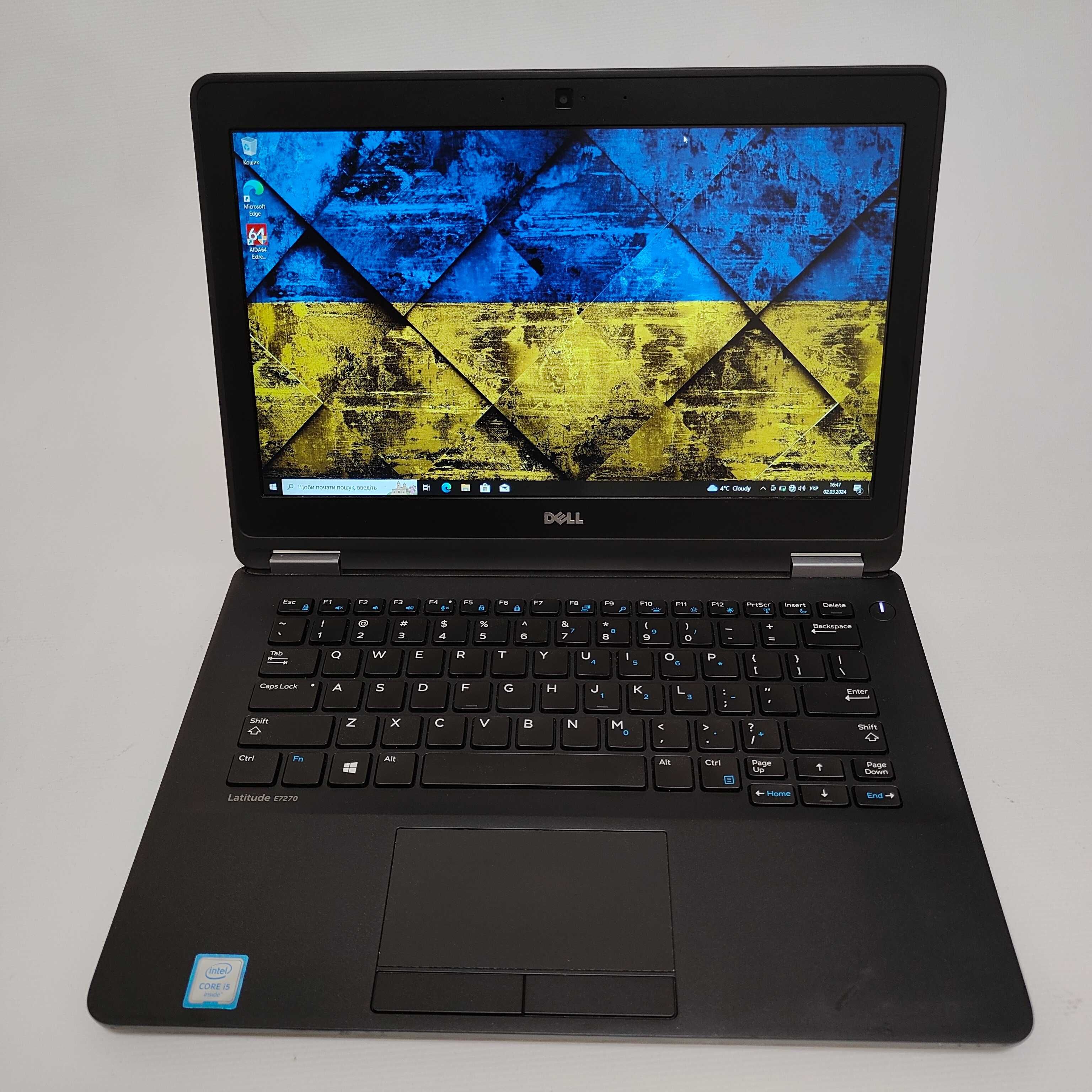 Ноутбук Dell Latitude E7270 / i5-6300U / SSD 128GB / 8GB DDR4