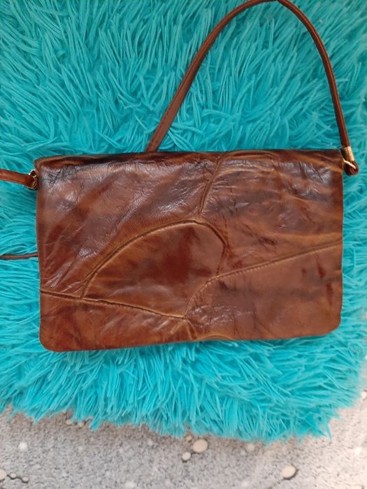 Skórzana torba listonoszka skóra naturalna