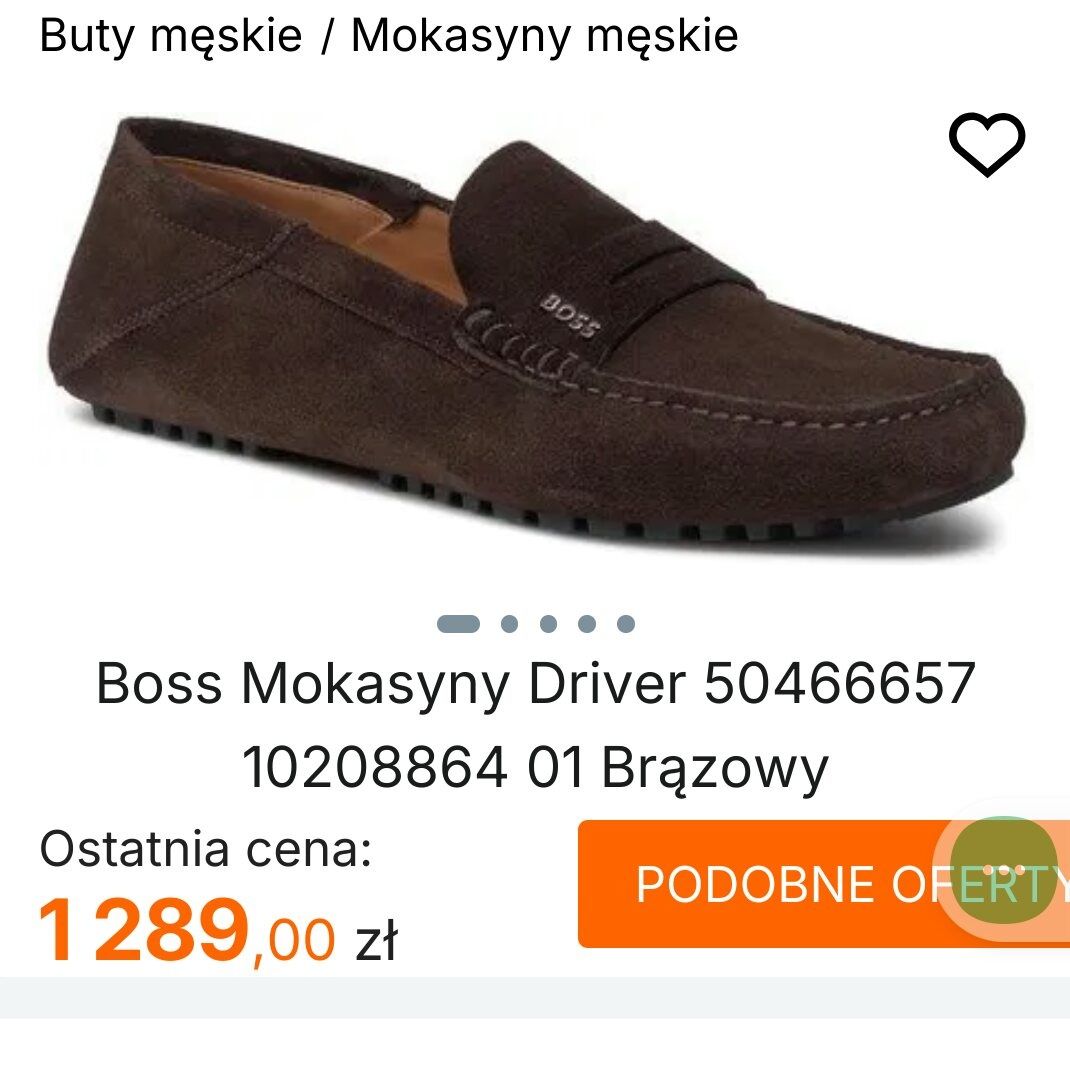 Mokasyny Hugo Boss brązowe 455