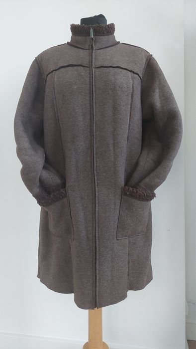 płaszcz, kożuch damski Marks&Spencer r.40