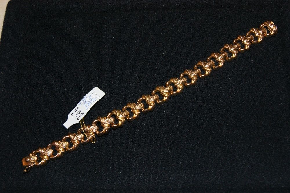 Złota bransoletka, pr.750,18k, 16.8gr, Komis Krzysiek