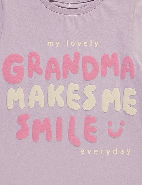 86-92 George bawełniana koszulka tshirt babcia grandma makes me smile