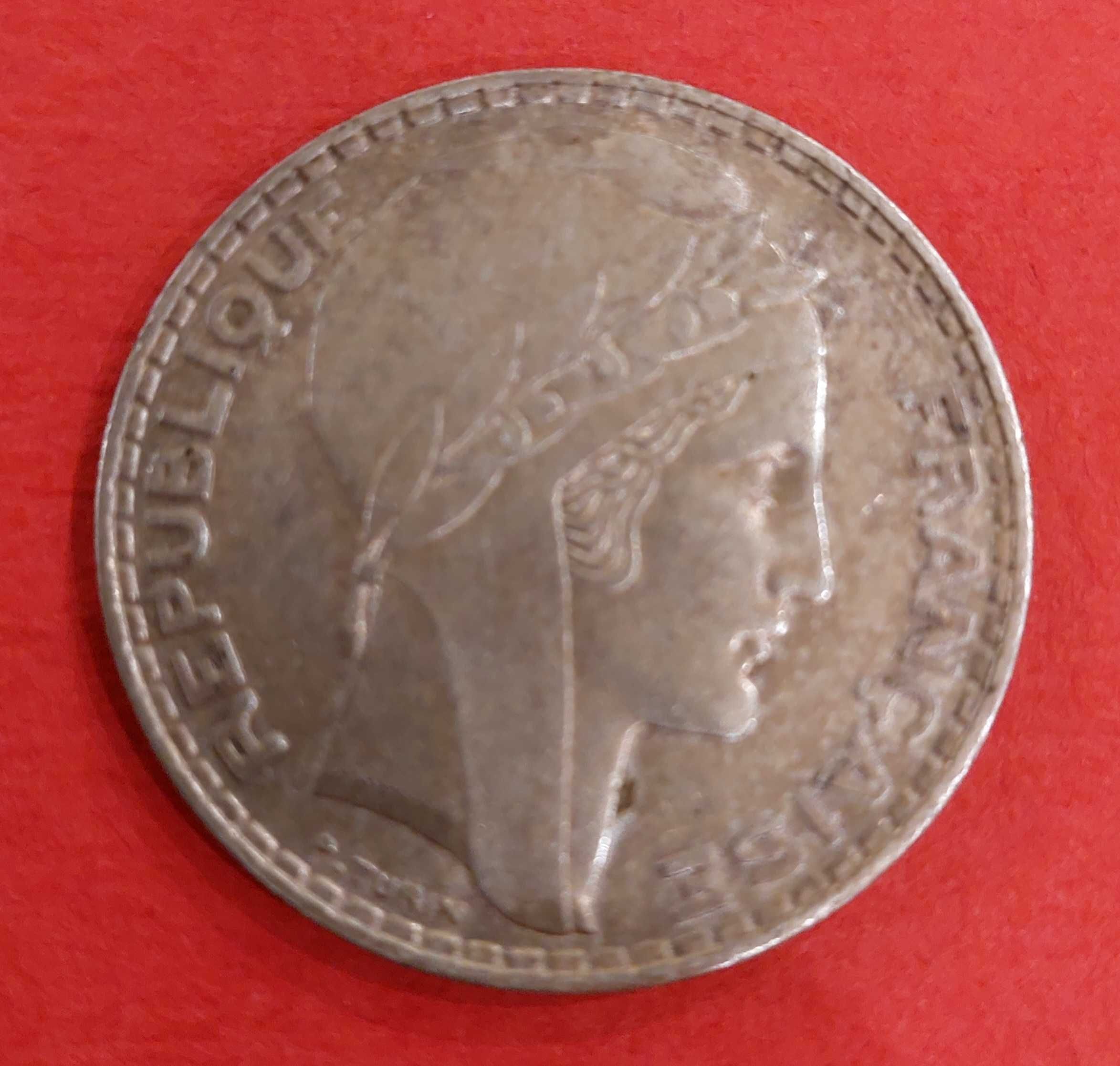 Moneta 20 frankow 1938 rok