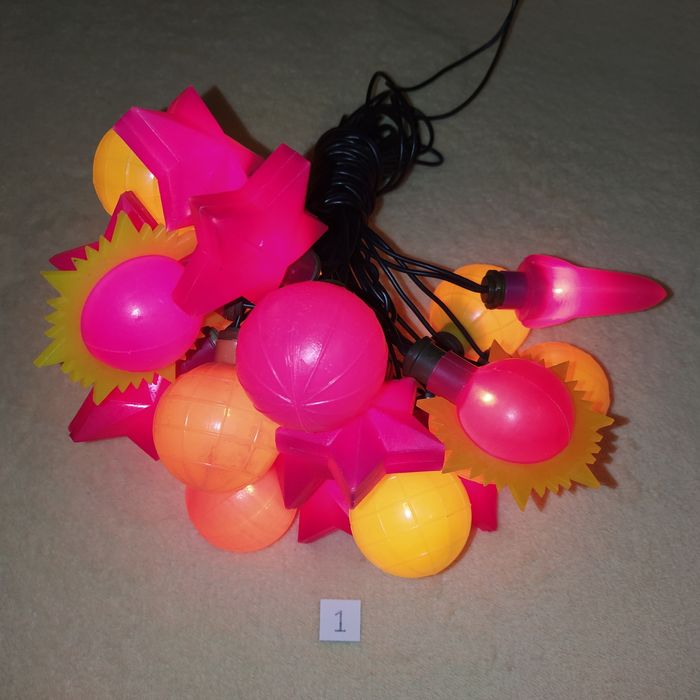 Гірлянда стара радянська СРСР СССР гірлянда спектр космос хрустальна