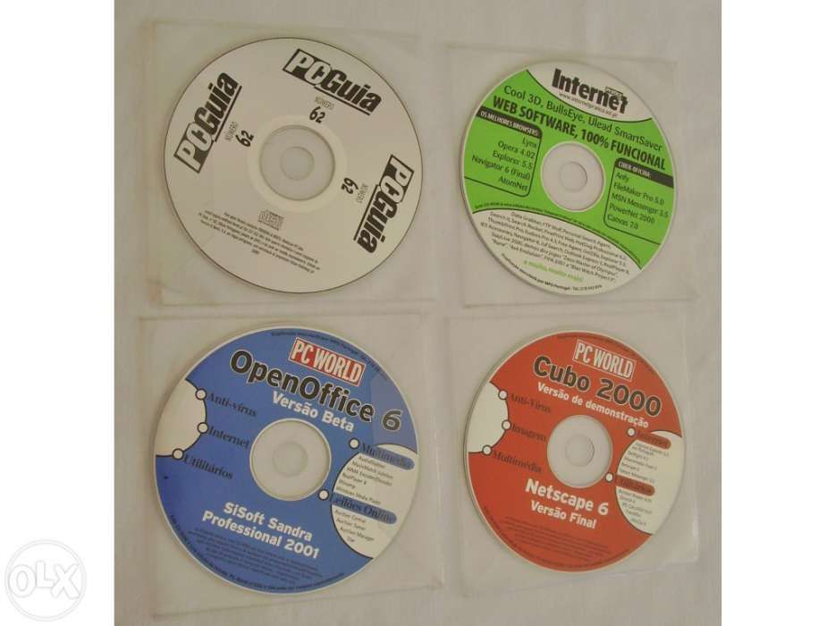4 CD`s - PC World / PC Guia / Internet Prática