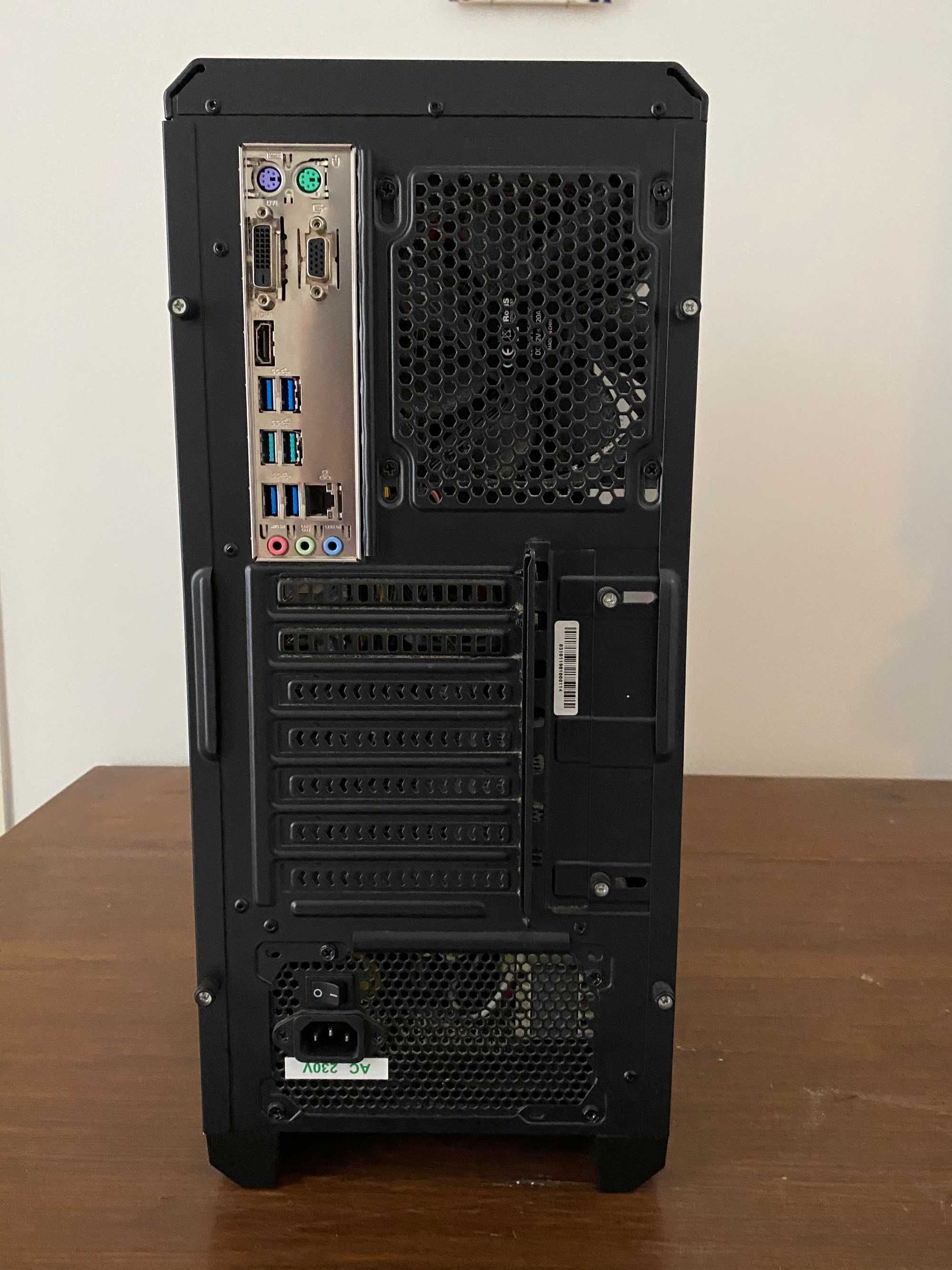 Gabinete RYZEN 5 3400G, 16 GB RAM+Monitor 1080 P
