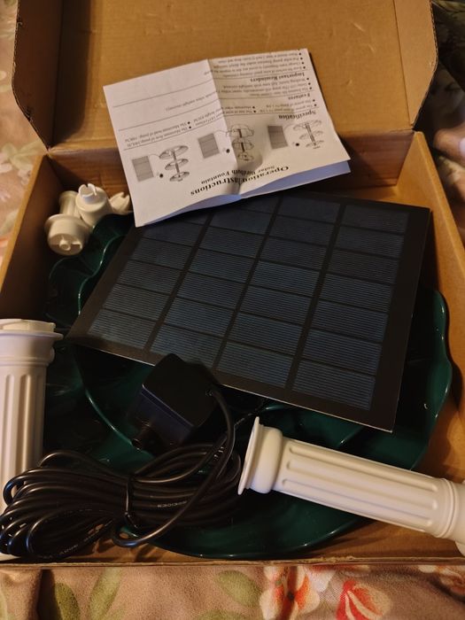 Фонтан з сонячною панелею 7v 3.5w