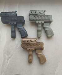 Цевье литое, рукоятка пистолетная и РПО для АК47,АК74,АКМС,АКМ,АКС