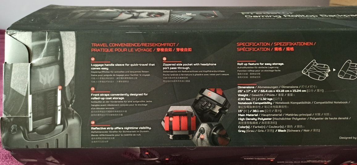 Plecak Acer Predator Gaming Rolktrop