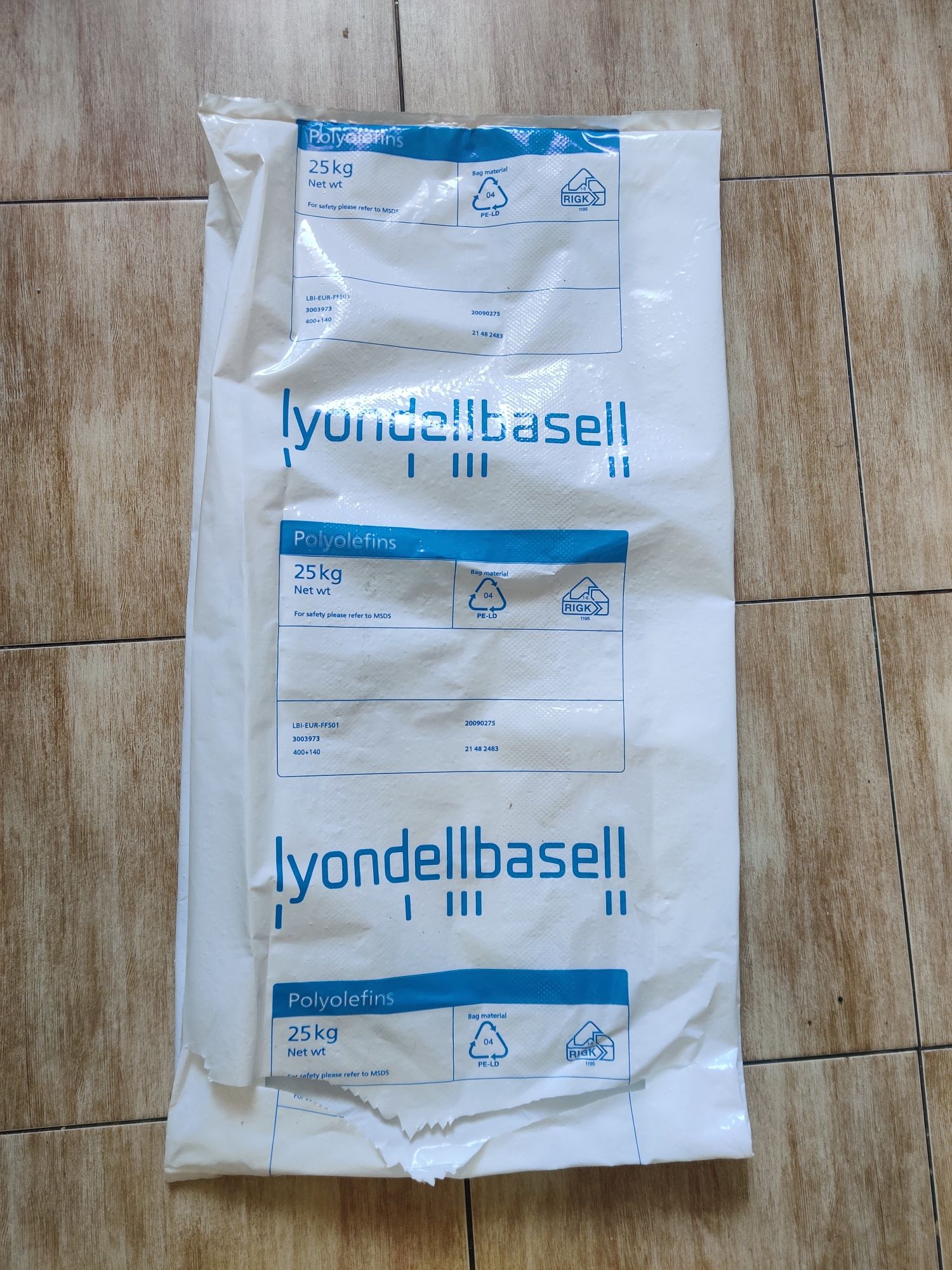 Puste worki po polietylenie