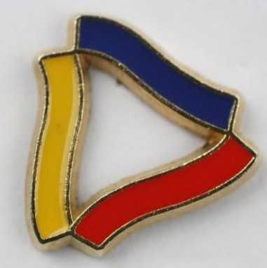 Pin de Andorra cunhado sobre base dourada