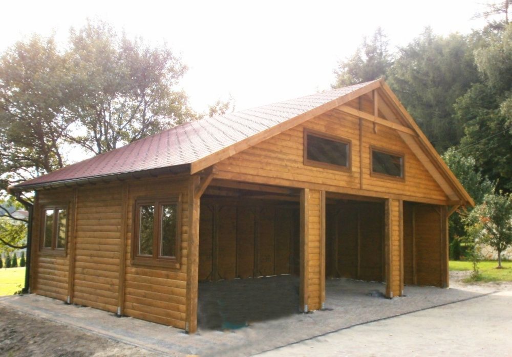 wiata drewniana,garaż,budynek gospodarczy,ogrodowy,magazyn,9x5m
