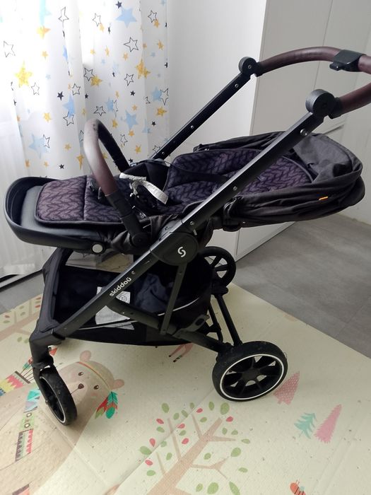 Wózek 2w1 Skiddoü Moss Onyx Głęboko Spacerowy