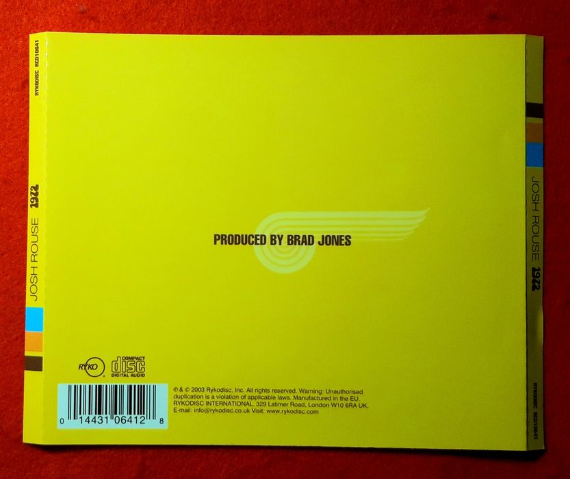 Josh Rouse – 1972 (CD+DVD, 2003)