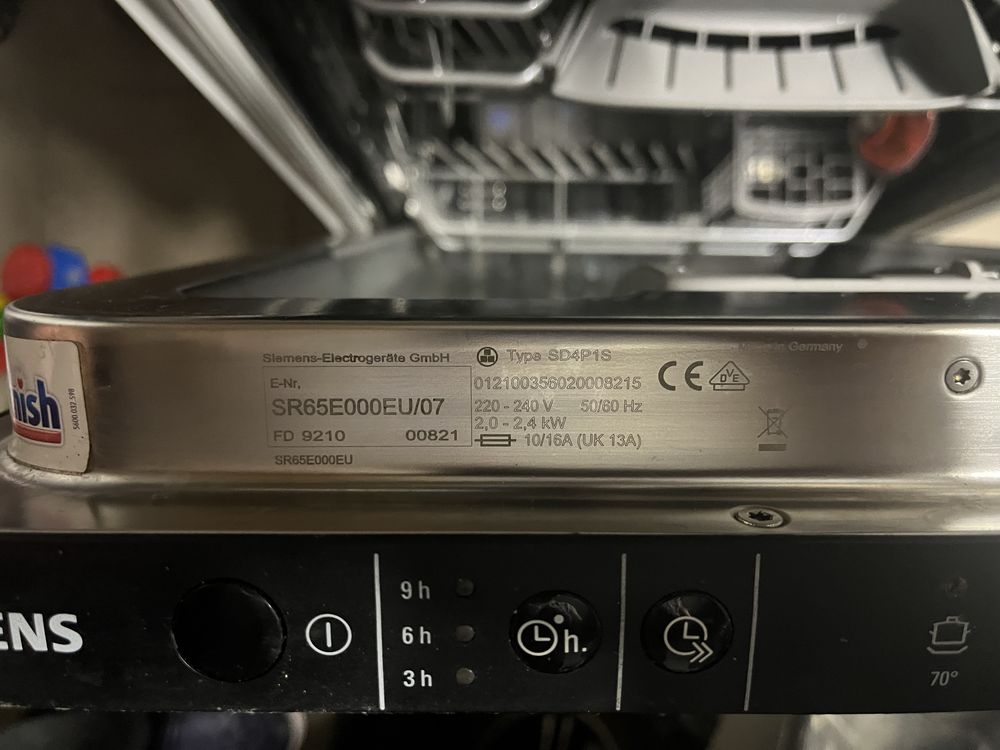 Kompletna zmywarka Siemend SR65E000EU/07