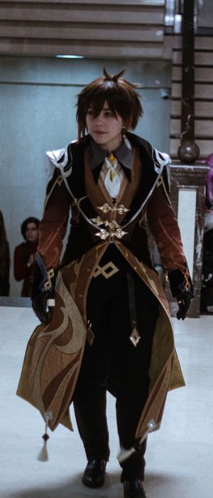 Косплей костюм Чжун Ли из Геншин Импакт