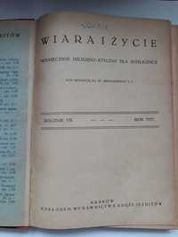 Wiara i Życie- rok 1927,miesięcznik religijno-etyczny dla inteligencji