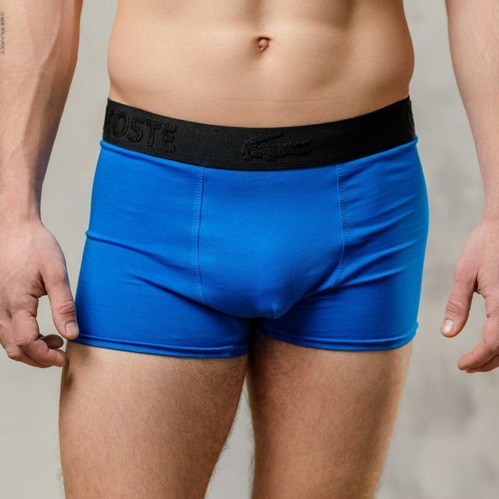 Чоловічі труси Lacoste 3D. Мужские боксеры Лакост, хлопок