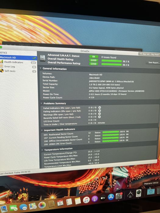 iMac 21,5"  Late 2015 Intel Core i5  turbo 2,7 GHz -  Intel HD 6000