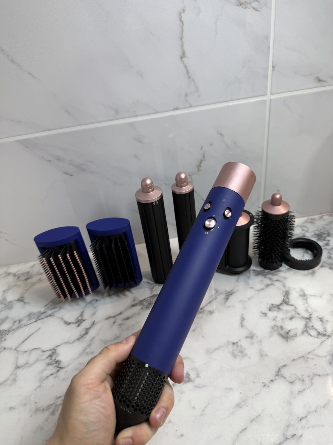 Стайлер dyson дайсон для волося з 6 насадками Airwrap  HS05 vinca blue
