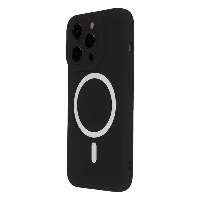 Plecki, Etui Silicon Soft Mag MagSafe do Apple Iphone 14 Pro czarny