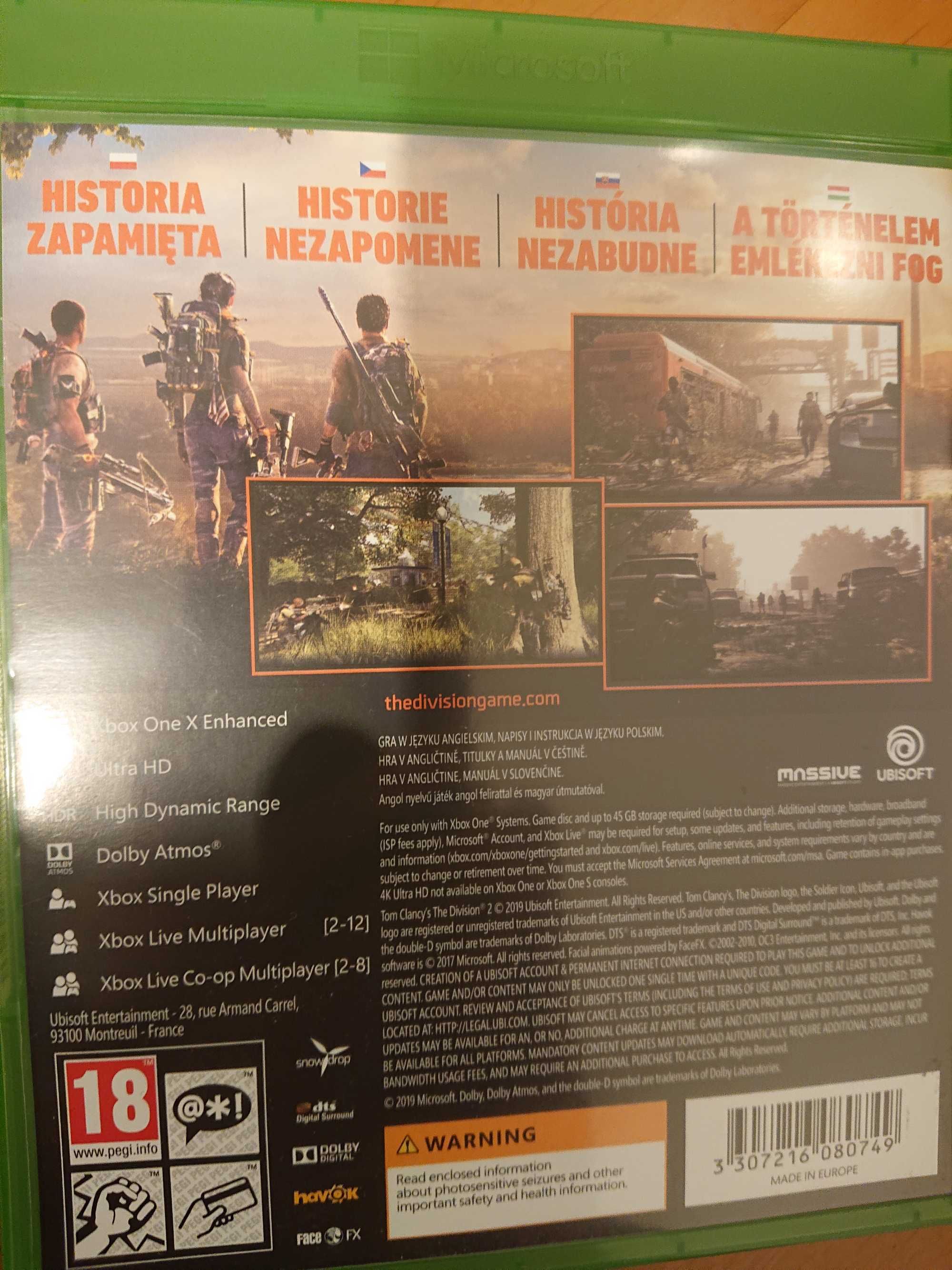 Tom Clancy's The Division 2 XBox ONE