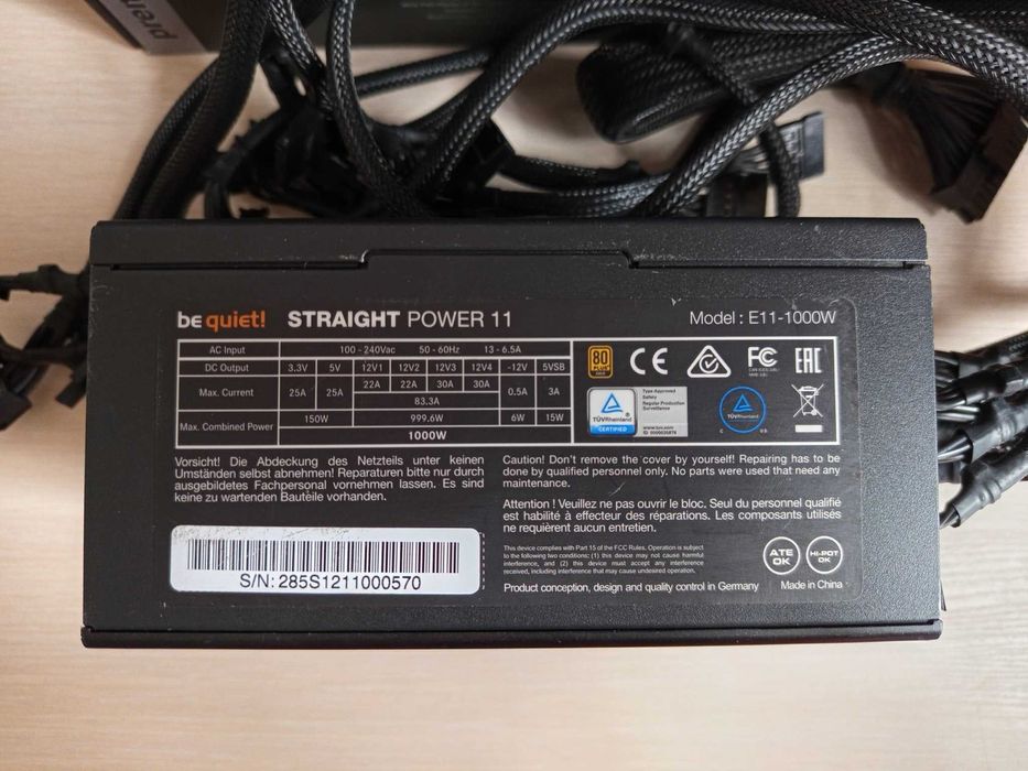 Гарантія 1 місяць /Блок живлення Be quiet! E11-1000W Straight POWER 11