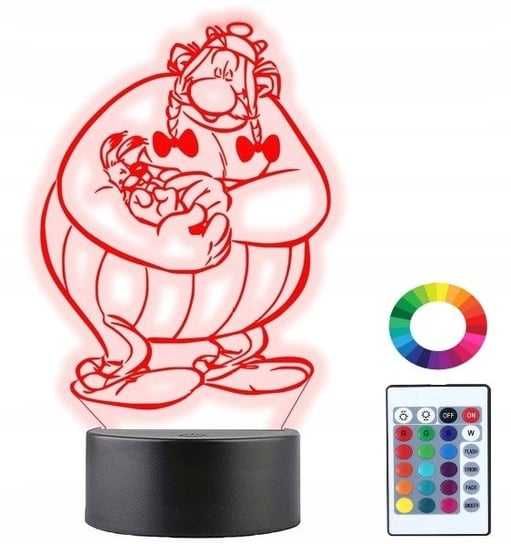 Lampka LED 3D Plexido - w kształcie Obelixa