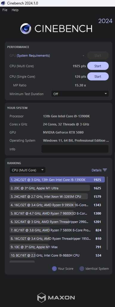 Процесор Intel Core i9-13900K (24 ядра, 32 потоки, Socket 1700)