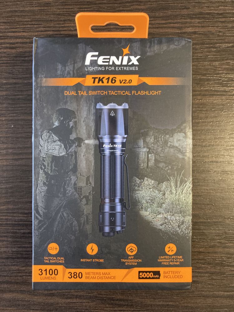 Ліхтар тактичний Fenix TK16 V2.0 фонарь тактический 3100 люмен!
