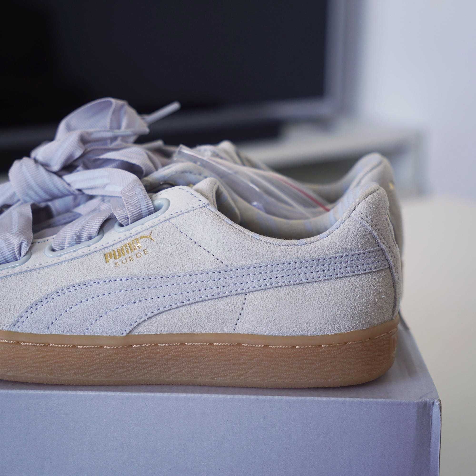 Buty PUMA Suede Heart Ethno - szare - r. 39 - oryginalne