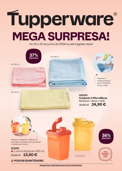 Tupperware Varias Promoções Imperdíveis desde €12.00