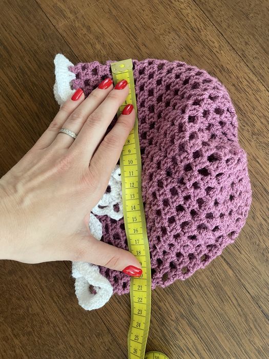 Nowy kapelusz kapelusik handmade na szydelku