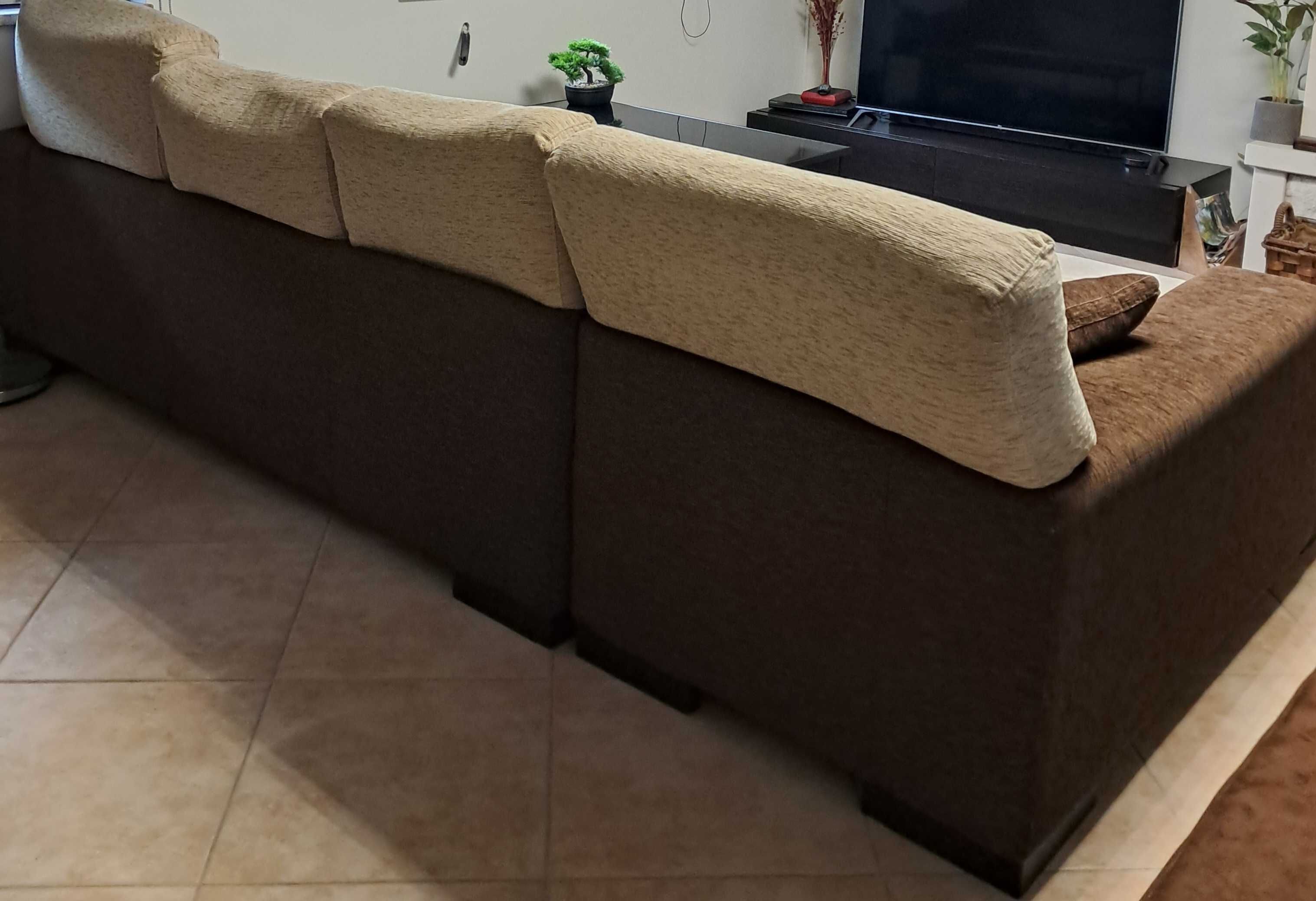 Sofá de 4 lugares reversíveis - Chaise Loung