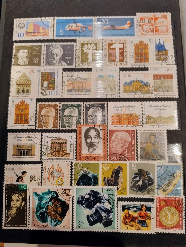 Znaczki Niemcy,Ddr.Możliwa zamiana na srebrną monetę