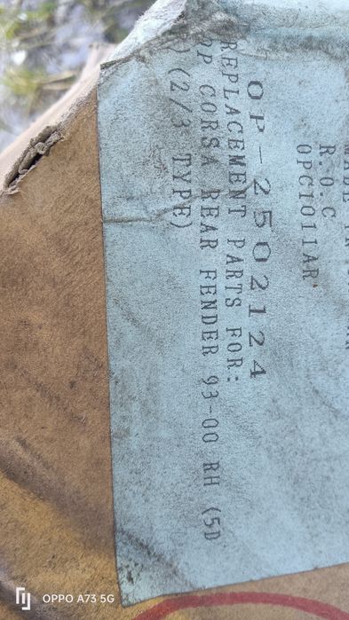 Painéis Opel Corsa C de 2001. 5 portas